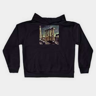 Temple of Arthemis at Ephesus, Vincent van Gogh style Kids Hoodie